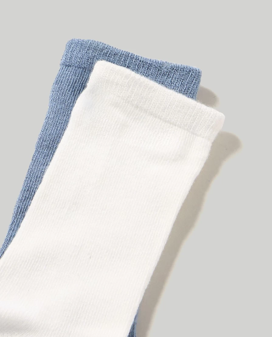 Blukids 2-Pack Soft Bamboo Socks for Newborn Babies - Breathable & Comfortable