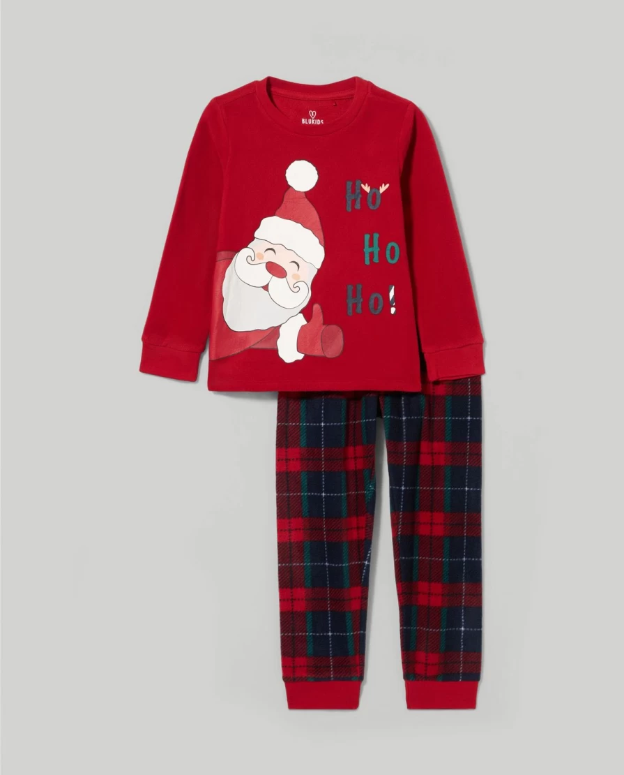 Blukids Kids' Christmas Family Matching Fleece Pajamas - Cozy Holiday Sleepwear for Girls & Children