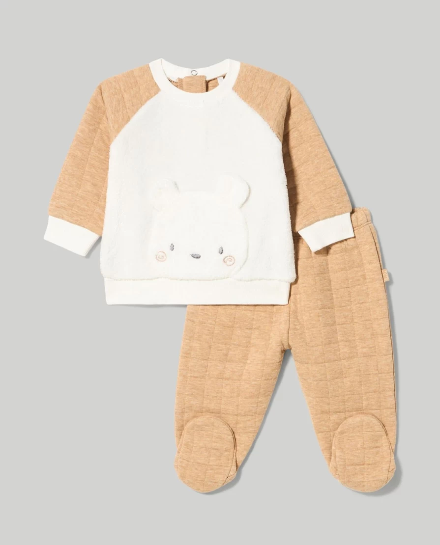 Blukids Faux Fur Matelasse Set for Baby - Soft Cozy Nursery Bedding