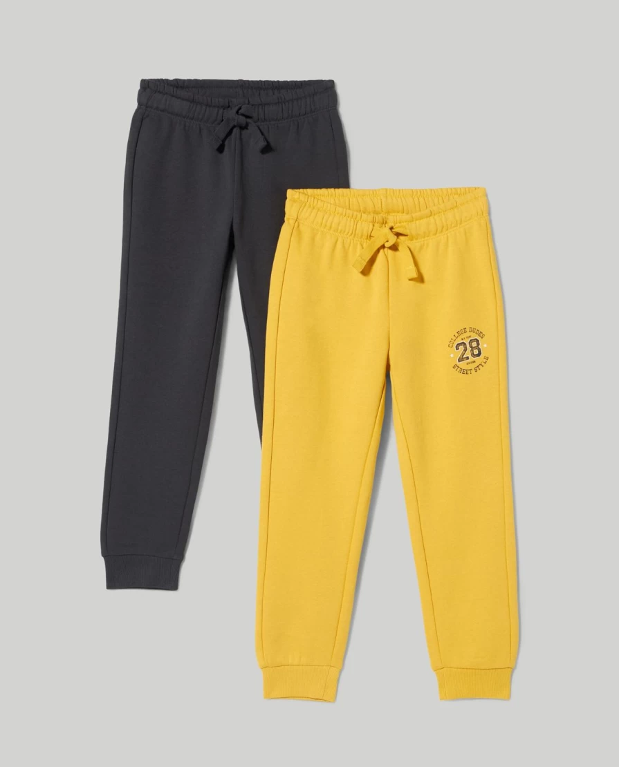 "Blukids 2-Pack Boys' Pure Cotton Joggers – Comfortable Kids' Athletic Pants"