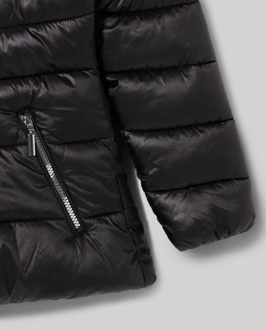 Blukids Youth Recycled Padded Jacket for Girls - Eco-Friendly Warm Coat