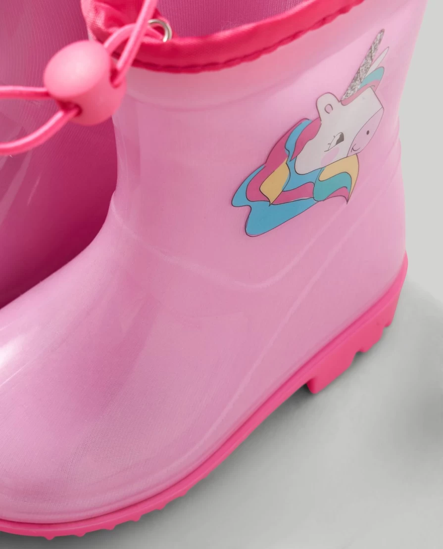 Blukids Kids' Unicorn Rain Boots for Girls - Waterproof & Playful Children's Garden Wellies
