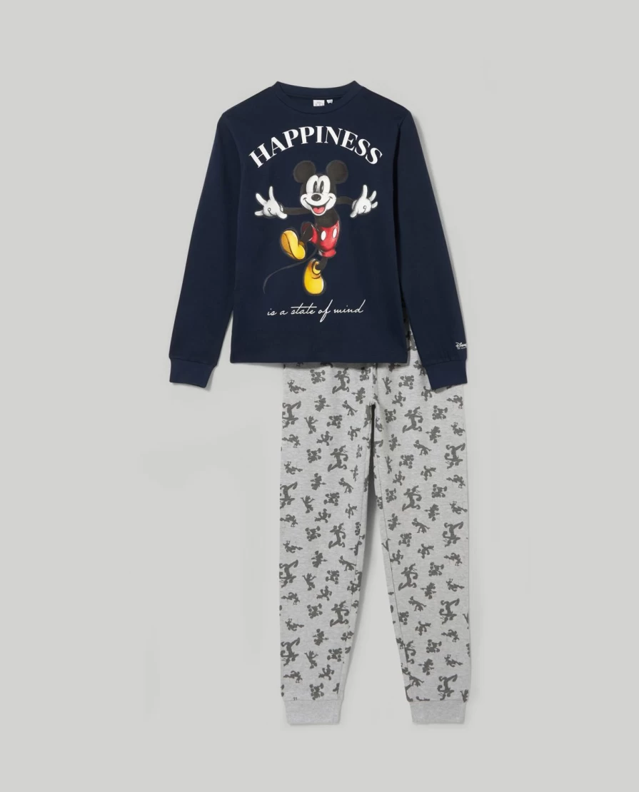 Blukids Youth Long Sleeve Cotton Pajama Set for Boys - Warm Winter Sleepwear