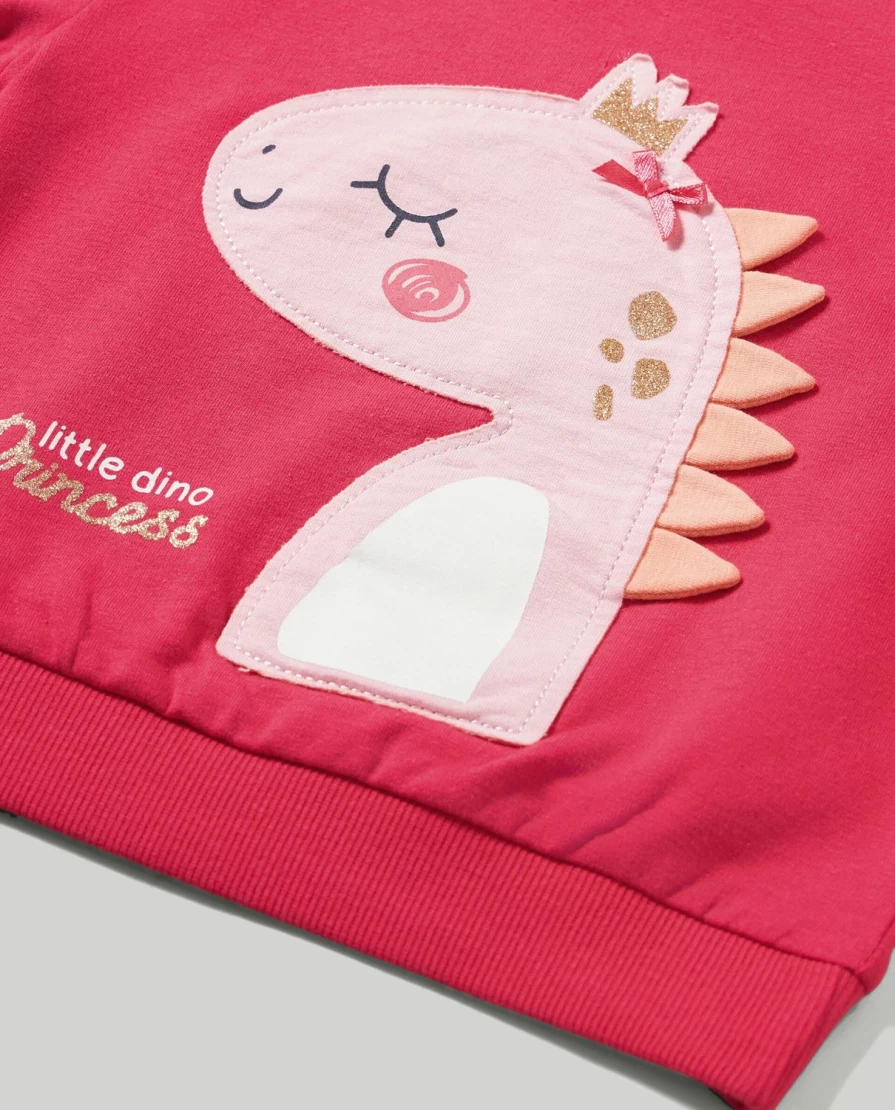 Blukids Newborn Stretch Cotton Sweatshirt with Adorable Baby Print - Soft & Comfortable Infant Pullover