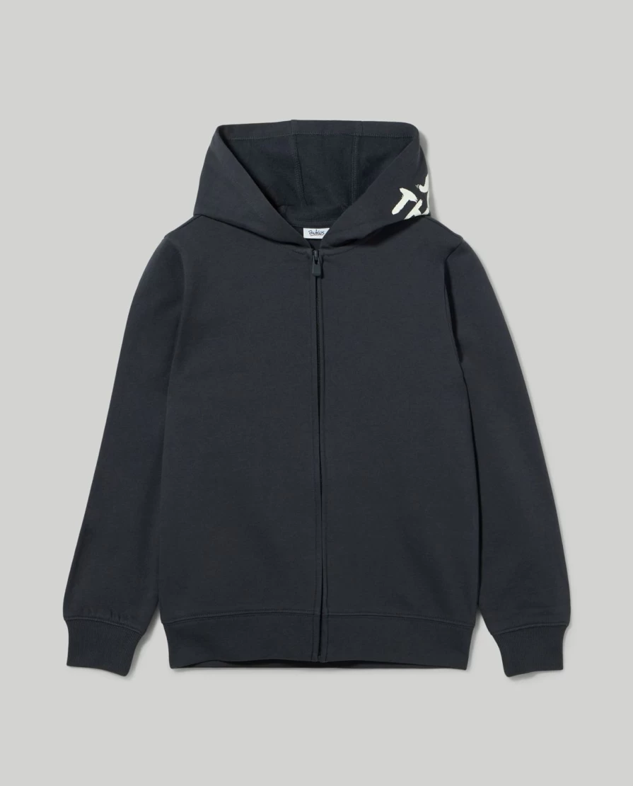 Blukids Youth Boys' Full Zip Hoodie - Lightweight Comfortable Hooded Sweatshirt for Kids