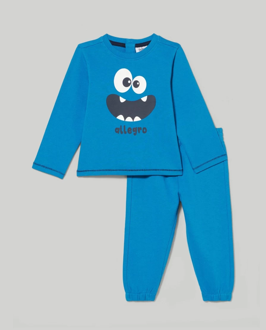 "Blukids Pure Cotton Newborn Baby Jogging Set – Soft & Comfortable Outfit for Infants"