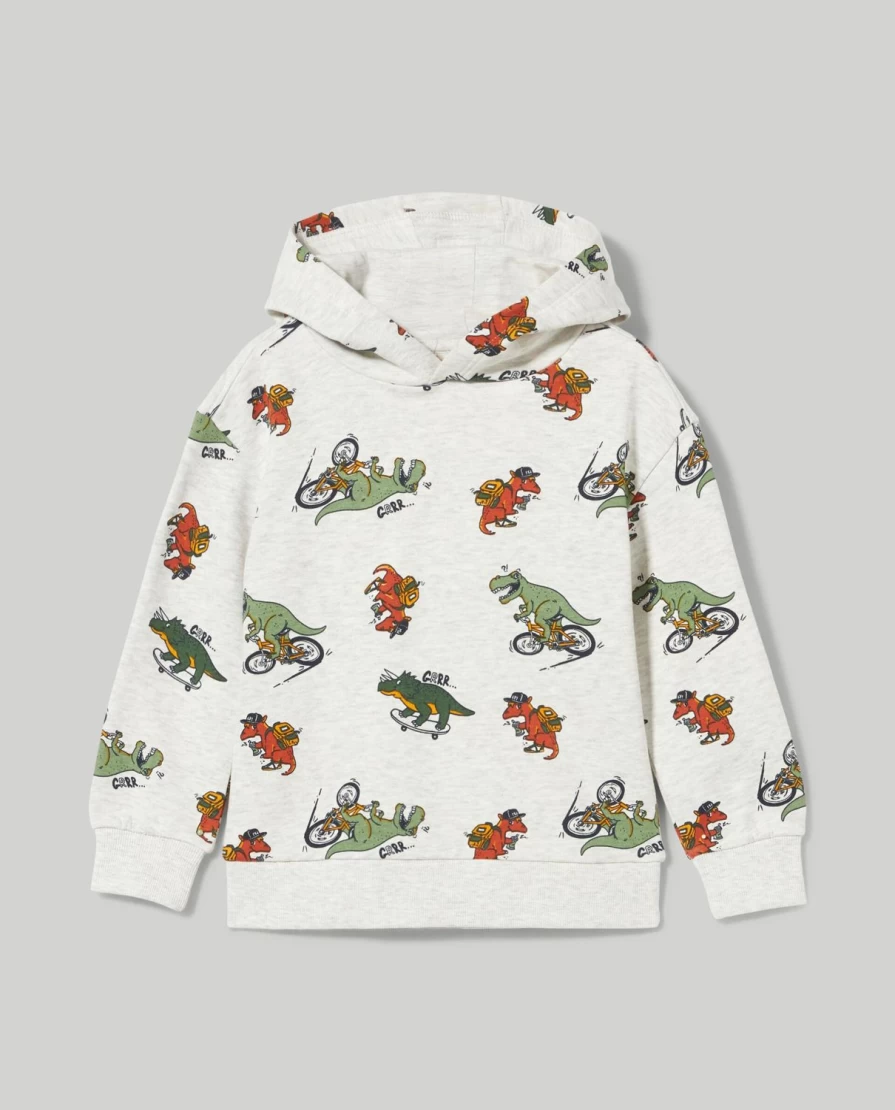 "Blukids Boys' Melange Cotton Sweatshirt – Soft Kids' Pullover for Children"