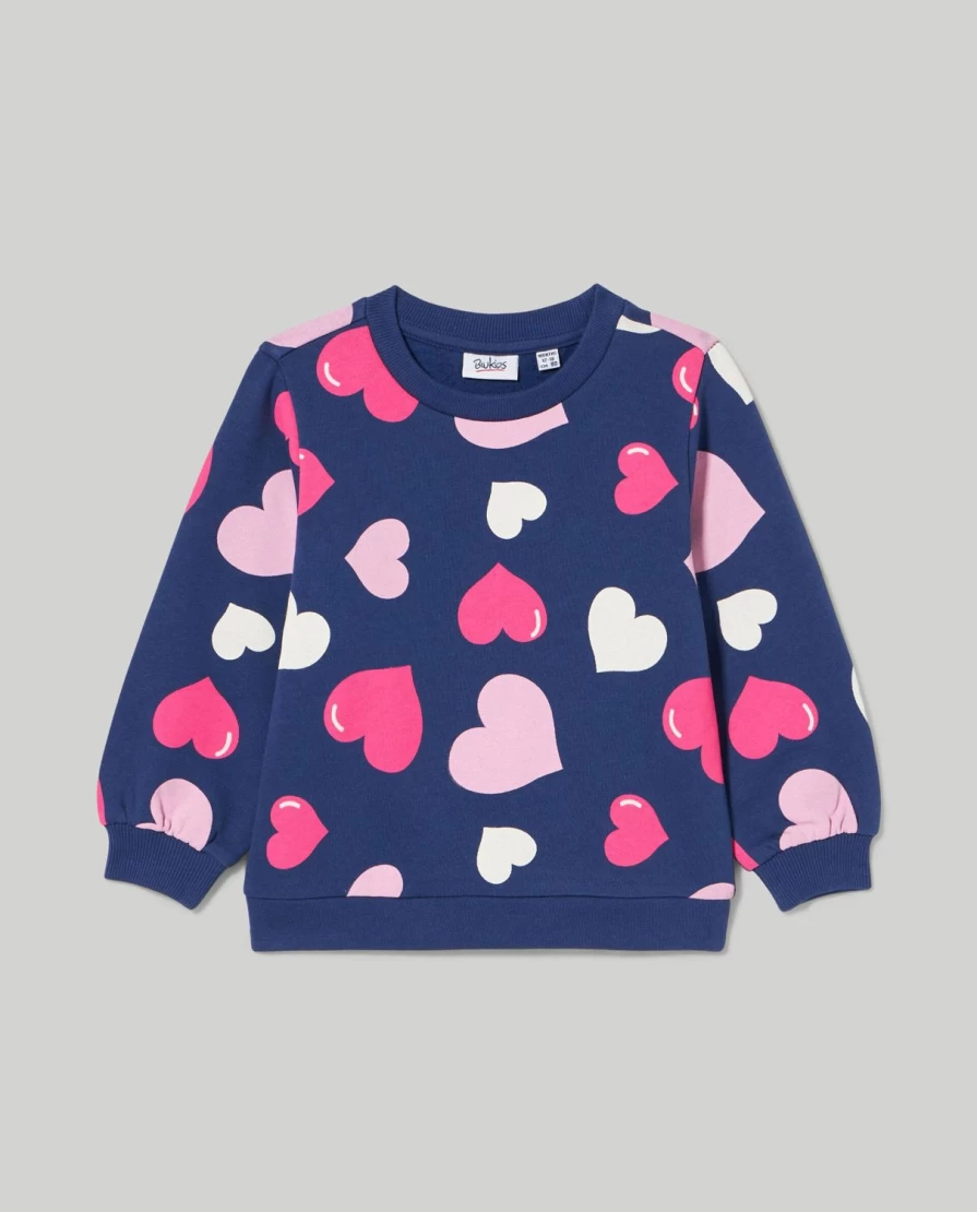 Blukids Newborn Baby Girl Pure Cotton Sweatshirt With Cute Prints