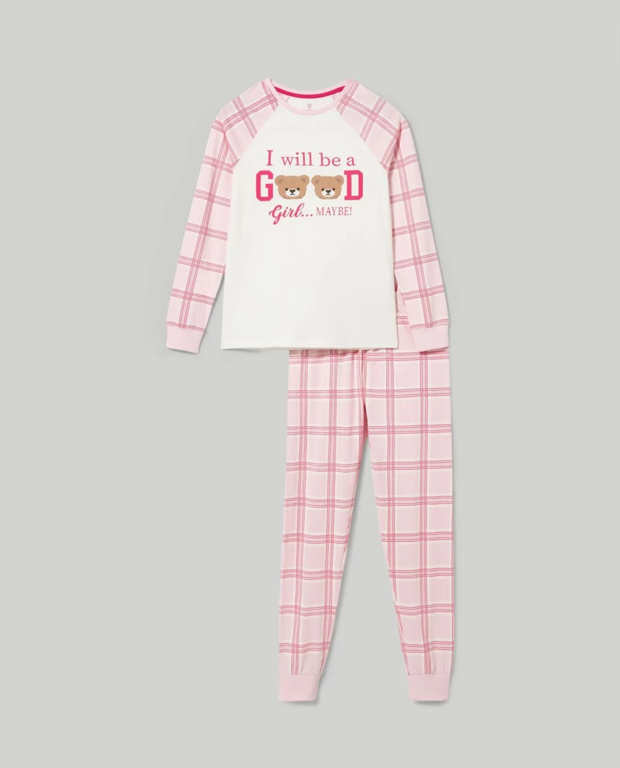 Blukids Youth Long Pure Cotton Pajamas for Girls - Comfortable Sleepwear