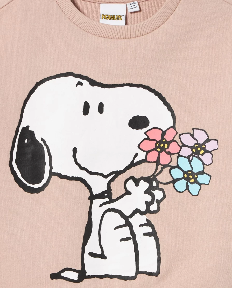 Blukids Girls' Cotton Peanuts Print Sweatshirt for Children