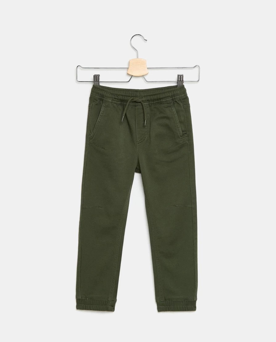 Blukids Boys' Comfortable Solid Color Stretch Cotton Jogger Pants for Kids