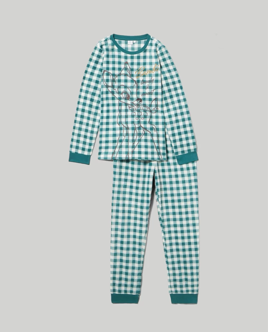 Blukids Youth Bambi Girl's Fleece Pajamas - Cozy Winter Sleepwear for Kids