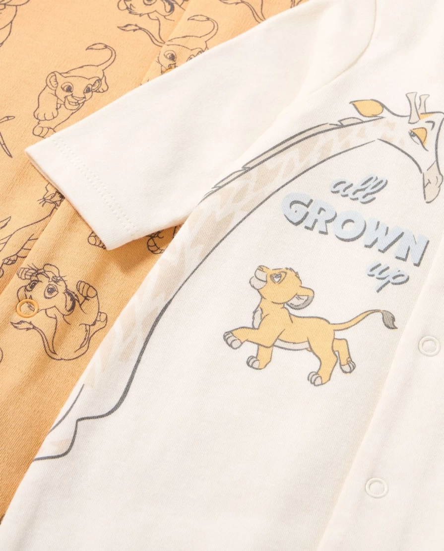 "Blukids Pack Of 2 Adorable Birth Rompers - 100% Pure Cotton With Cute Prints"