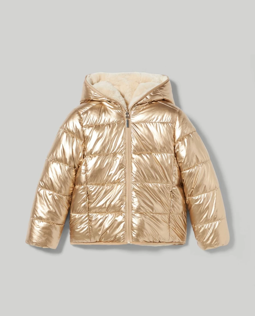 Blukids Reversible Kids Padded Jacket with Faux Fur - Warm Winter Coat for Girls & Boys