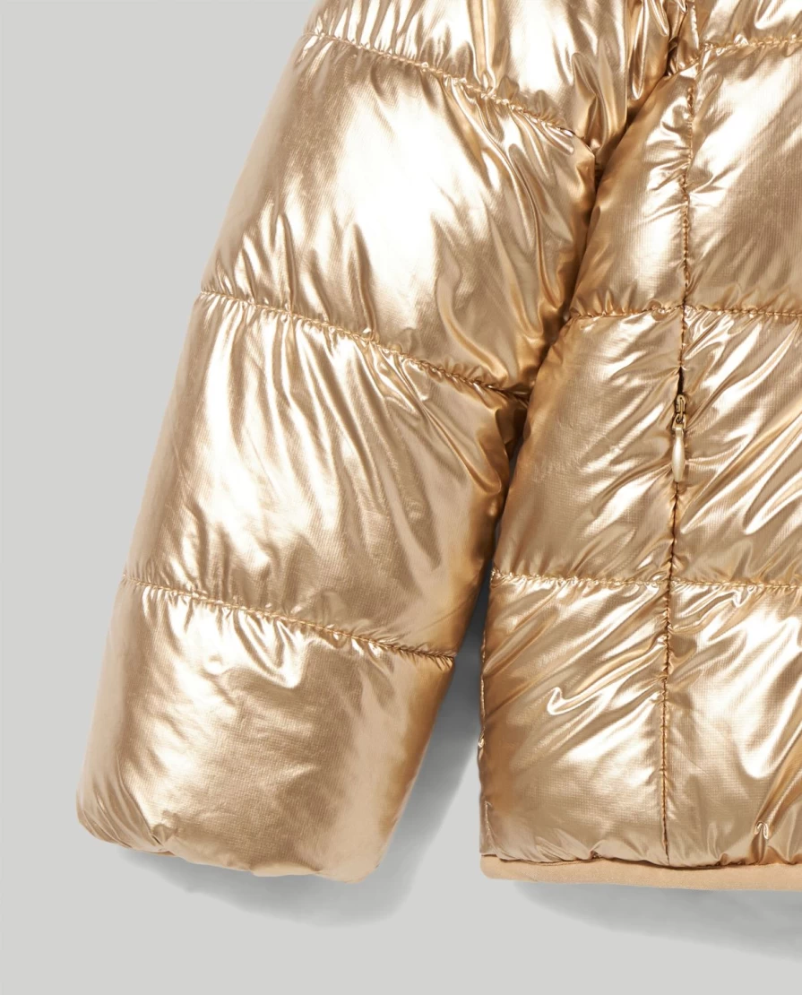 Blukids Reversible Kids Padded Jacket with Faux Fur - Warm Winter Coat for Girls & Boys